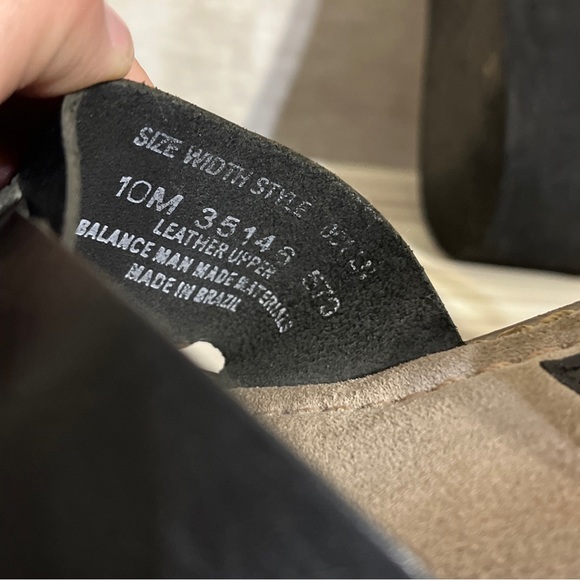 BONGO Leather Chunky Wood Platform Sandals Black - Size 10M - Picture 7 of 10